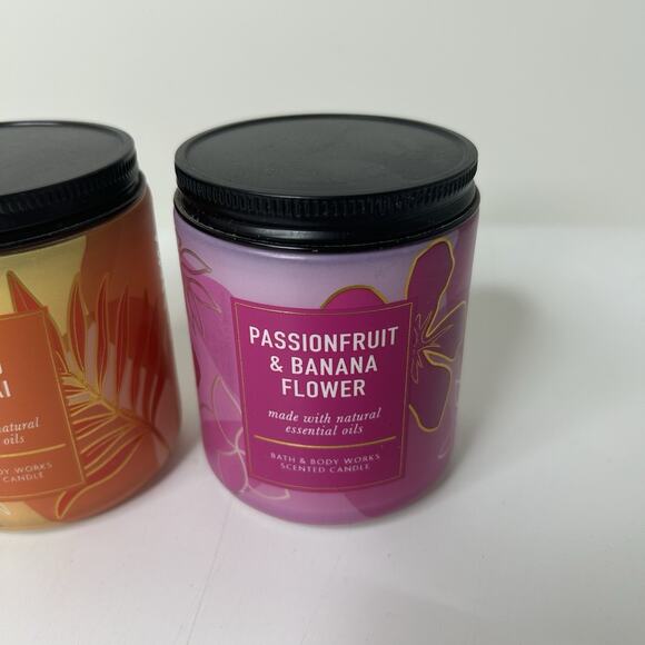 Bath & Body Works Single Wick Candle Mango Mai Tai & Passionfruit Banana 7oz - Picture 5 of 7